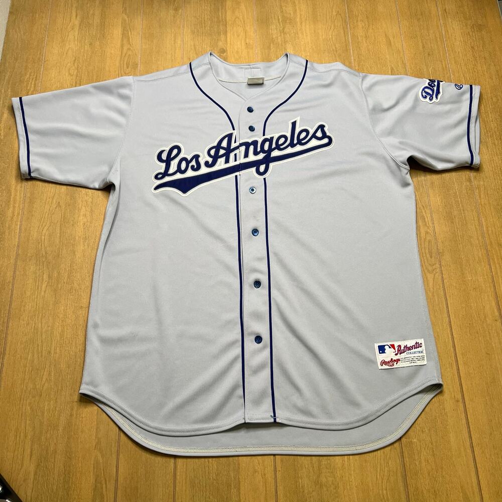 LA Dodgers Rawlings Authentic Collection Jersey Gray‎ 52 MLB